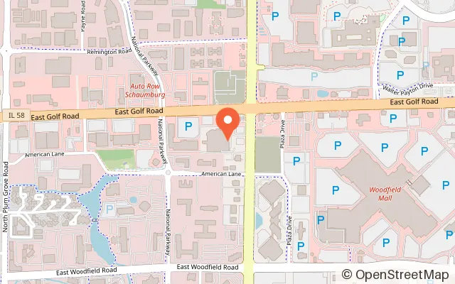 Map showing Altitude Trampoline Park in Schaumburg, IL