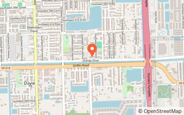 Map showing I Love Indoors in Davie, FL