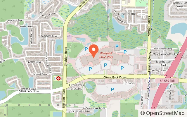 Map showing Kids Empire Tampa Citrus Park in Tampa, FL