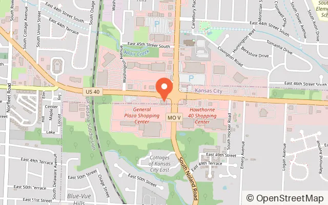 Map showing Prehistoric Putt Independence in Independence, MO