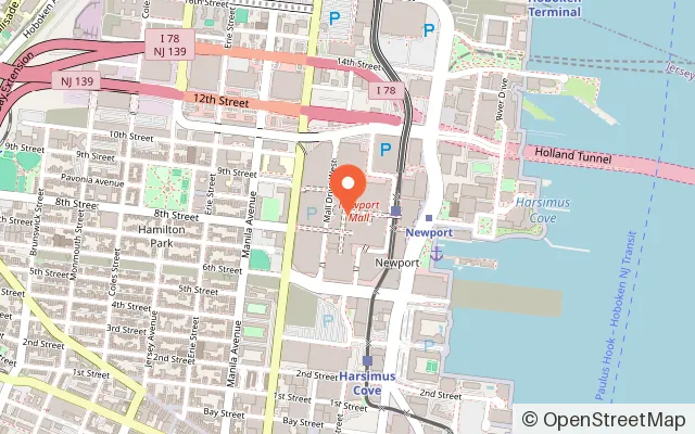 Map showing FUTURE Virtual Reality in Jersey City, NJ