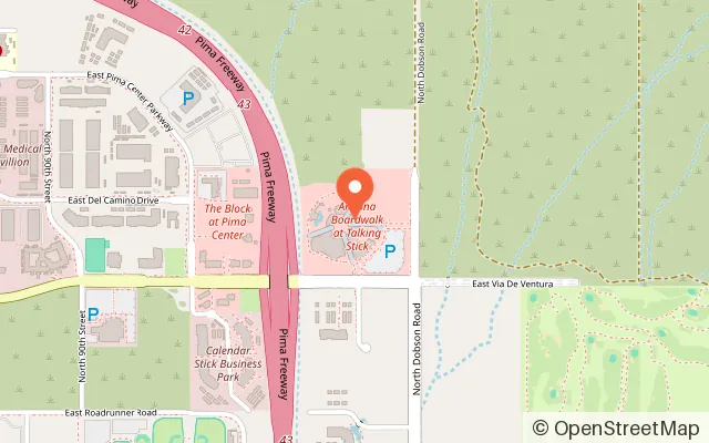 Map showing Cyber Quest at Arizona Boardwalk in Scottsdale, AZ