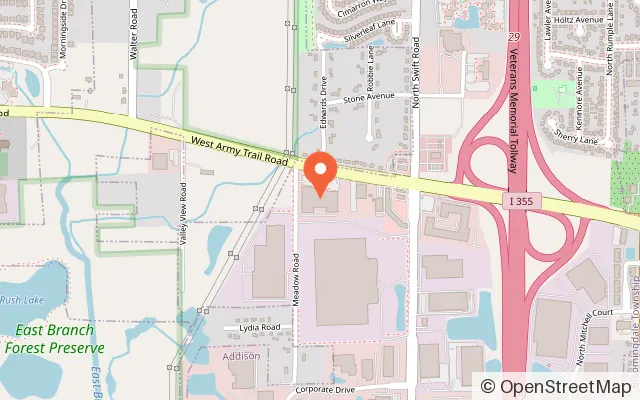 Map showing K1 Speed Addison in Addison, IL