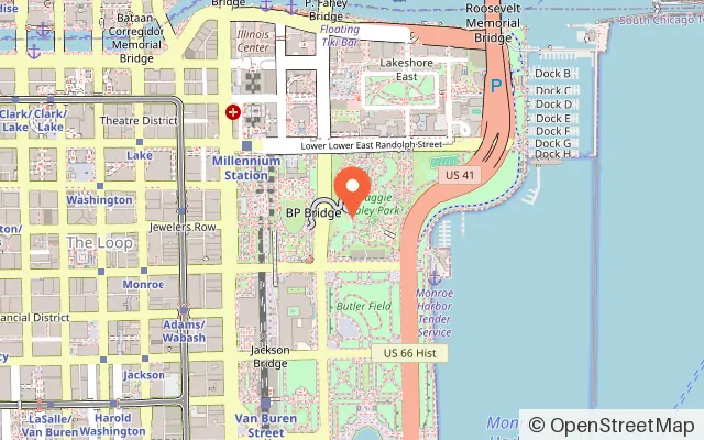 Map showing City Mini Golf in Chicago, IL