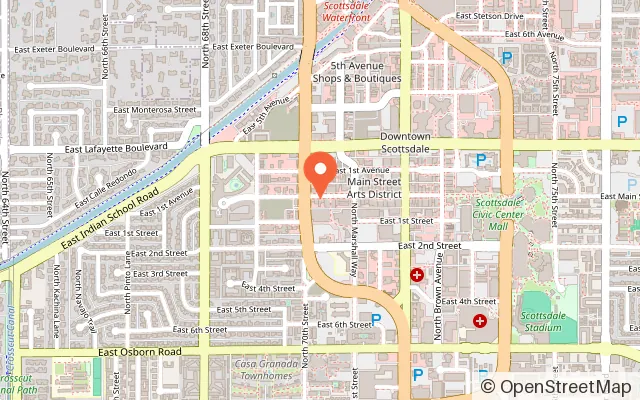 Map showing Escape the Room AZ in Scottsdale, AZ