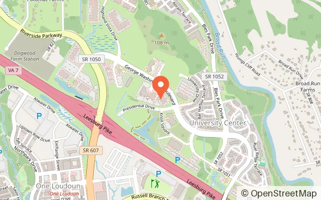 Map showing The Outer Limits in Ashburn, VA