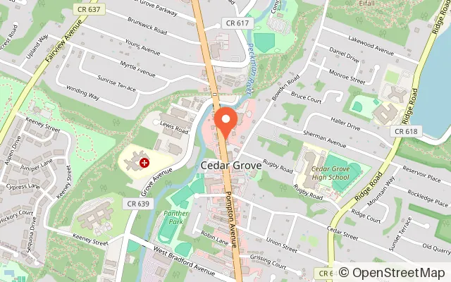 Map showing GG Esports and STEM Academy in Cedar Grove, NJ