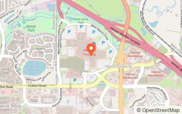 Map showing SweetPlay Broomfield in Broomfield, CO