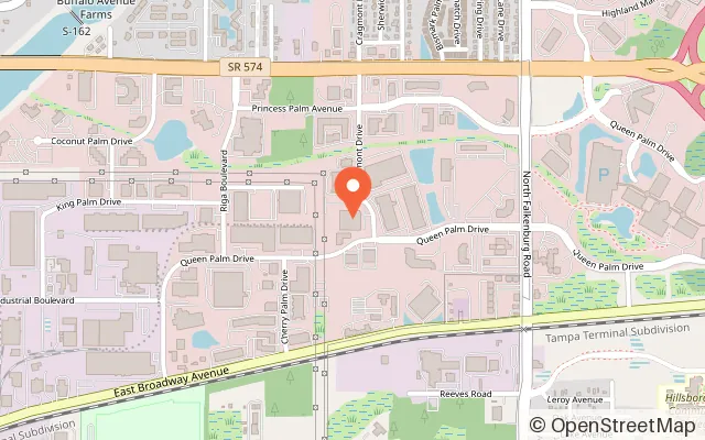 Map showing K1 Speed Tampa in Tampa, FL