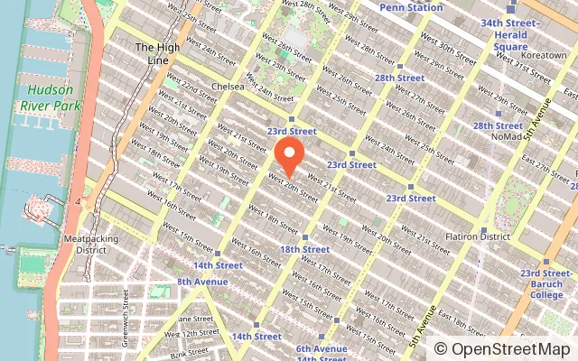Map showing Chelsea Forest Play in New York, NY
