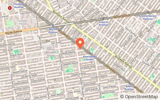Map showing The Fun Laboratory Brooklyn in Brooklyn, NY
