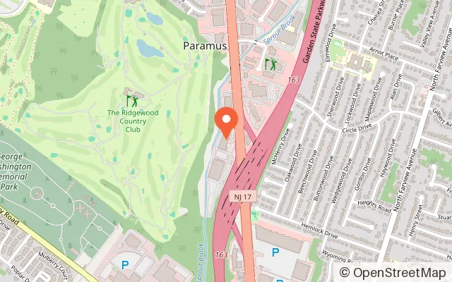 Map showing Kids Empire Paramus in Paramus, NJ