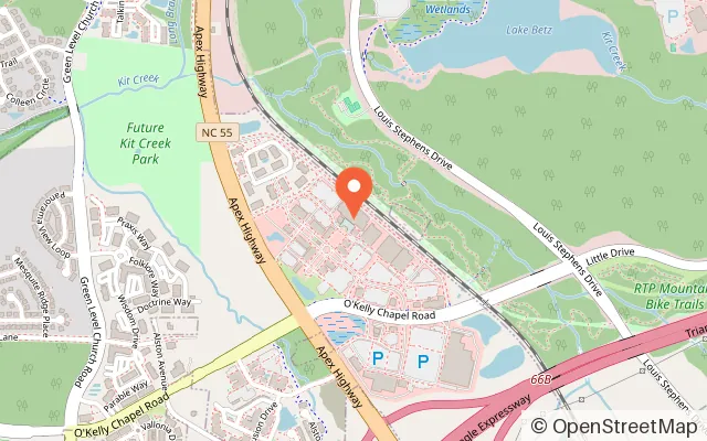 Map showing Hooky Entertainment Cary in Cary, NC