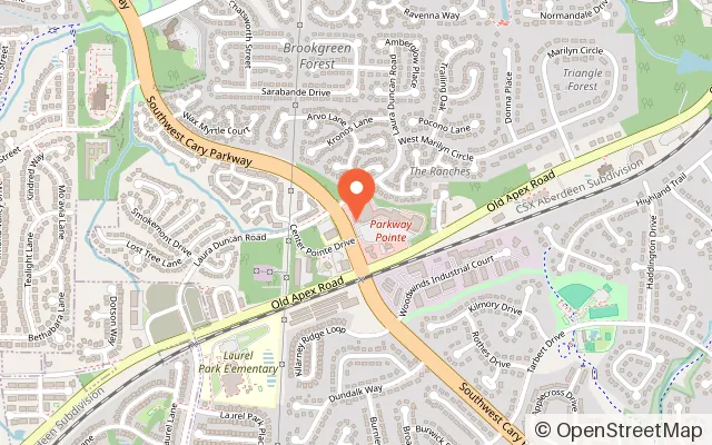 Map showing Bumble Brews Play Cafe - Cary in Cary, NC