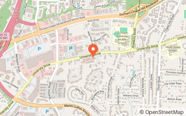 Map showing The Wonder Lab in Durham, NC