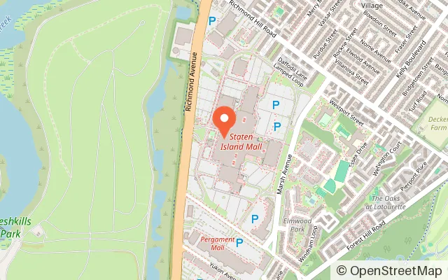 Map showing kids palace in Staten Island, NY