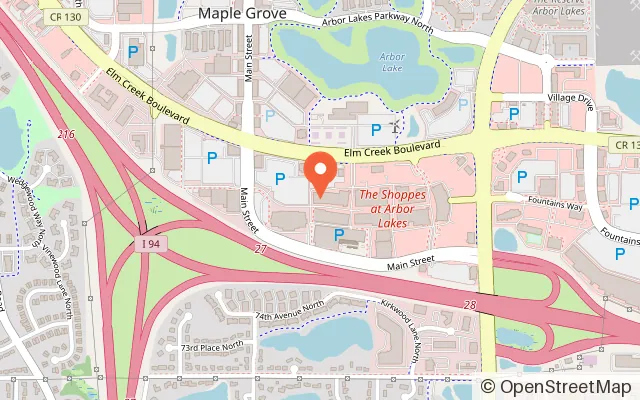 Map showing Claw World in Maple Grove, MN