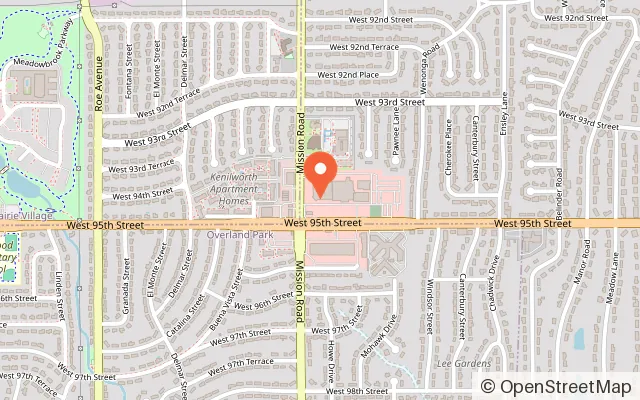 Map showing DOZER in Leawood, KS