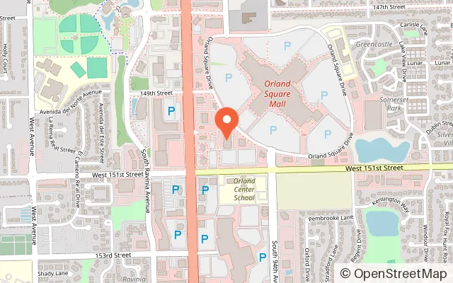 Map showing Dave & Buster's Orland Park in Orland Park, IL