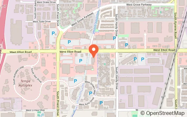 Map showing Kids Empire Tempe in Tempe, AZ