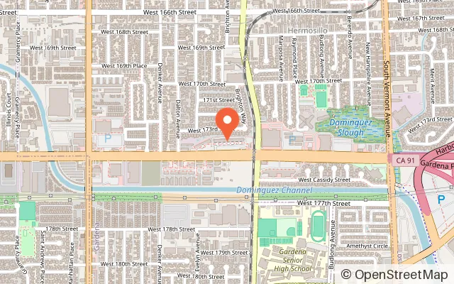 Map showing Wawa Claw in Gardena, CA