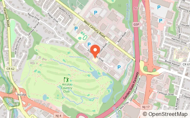 Map showing BounceU Paramus Kids Birthdays and more ... in Paramus, NJ