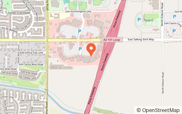 Map showing Velocity VR in Scottsdale, AZ