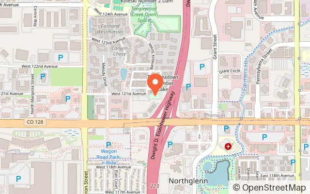 Map showing Skate City Westminster in Westminster, CO