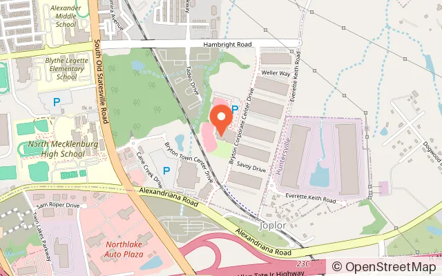 Map showing Laser Tag in Huntersville, NC