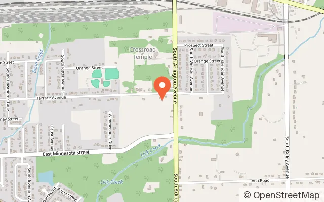 Map showing Rustic Driving Range and Mini Golf in Indianapolis, IN