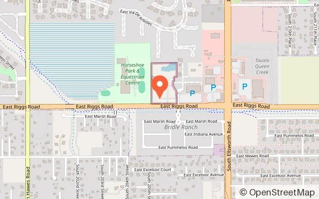 Map showing Pecan Lake Entertainment in Queen Creek, AZ