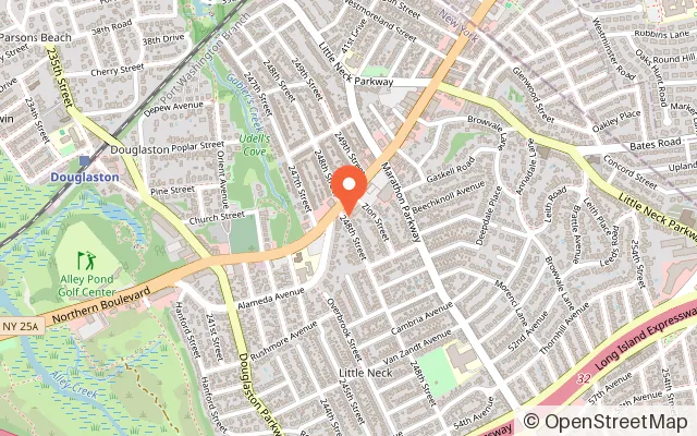 Map showing Nana's Wonderland Little Neck in Douglaston, NY