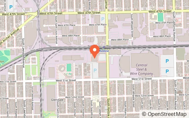 Map showing Kids Empire Chicago Kedzie in Chicago, IL