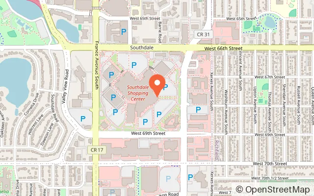 Map showing Puttshack - Edina in Edina, MN
