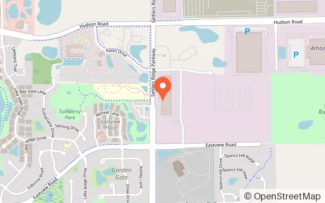 Map showing Slick City Action Park in Woodbury, MN