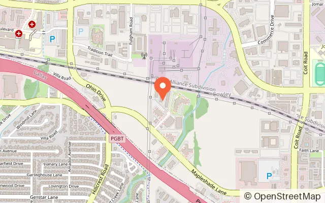 Map showing Playtime Hospitality - CM Head Office in Plano, TX