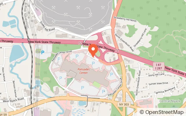 Map showing Game Show Room in West Nyack, NY