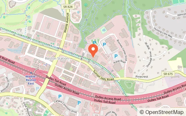 Map showing SkateQuest in Reston, VA