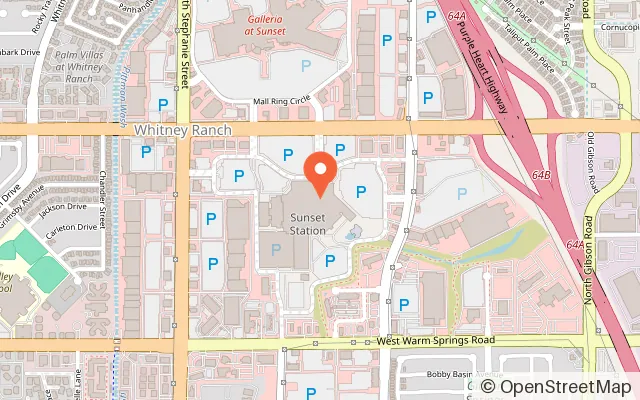 Map showing Cyber Quest at Sunset Station in Henderson, NV