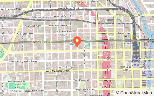 Map showing Puttery in Chicago, IL