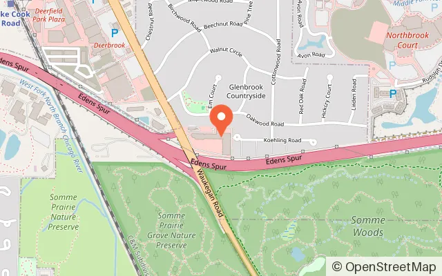 Map showing Nickel City Xtreme in Northbrook, IL