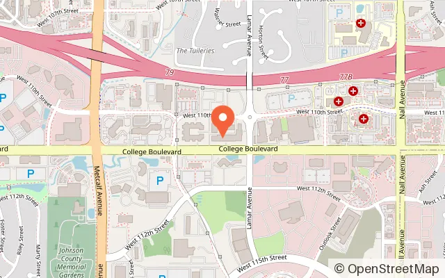 Map showing Tick Tock Escape Room in Overland Park, KS