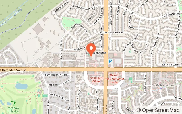 Map showing Skate City Aurora in Aurora, CO