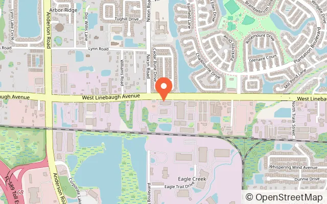 Map showing Bounce Zone Tampa in Tampa, FL