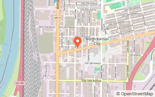 Map showing Disciples of Gaming VR in North Kansas City, MO