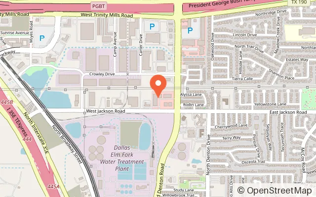 Map showing NOVA CLAW ARCADE in Carrollton, TX