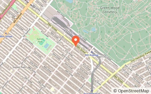 Map showing Max Funland in Brooklyn, NY