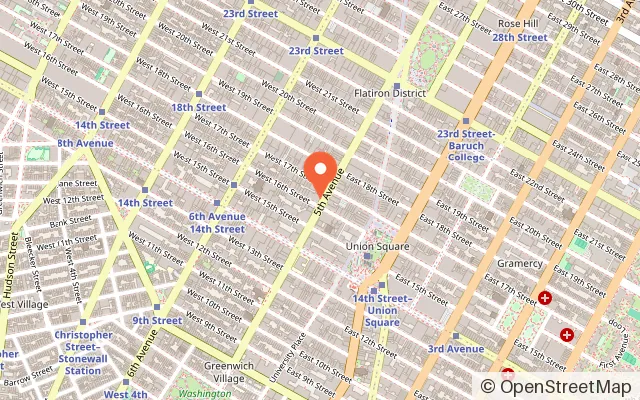 Map showing CAMP, A Family Experience Store in New York, NY