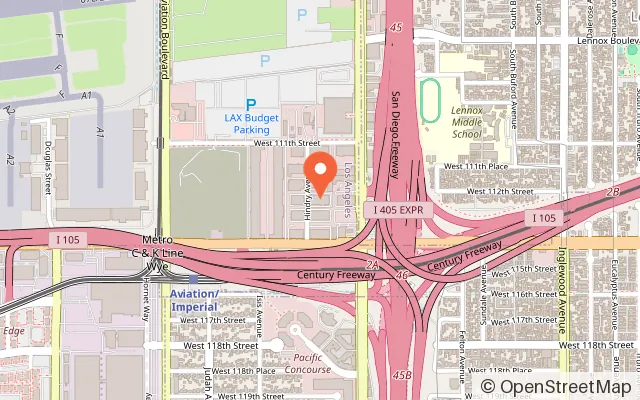 Map showing Sender One Climbing & Sender City - Los Angeles in Los Angeles, CA