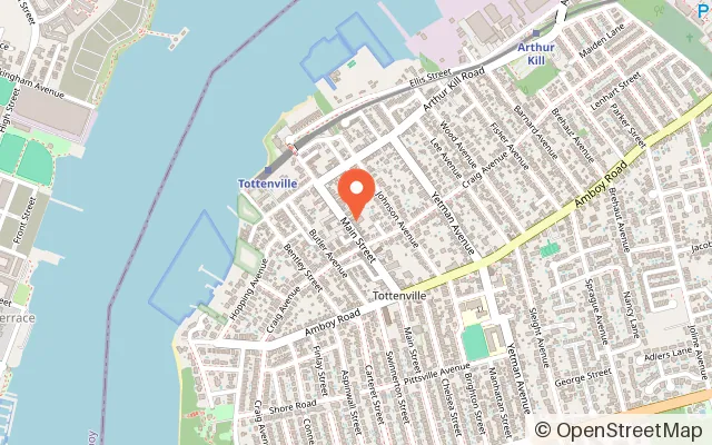 Map showing Kids 'N Shape - Staten Island in Staten Island, NY